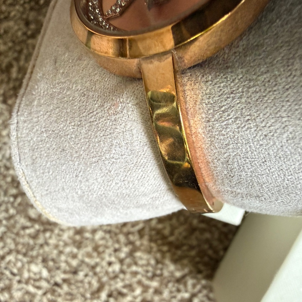 Michael Kors Rose Gold Crystal MK Bangle Watch - Picture 7 of 7
